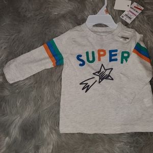 BNWT 6-9 months long sleeve tee